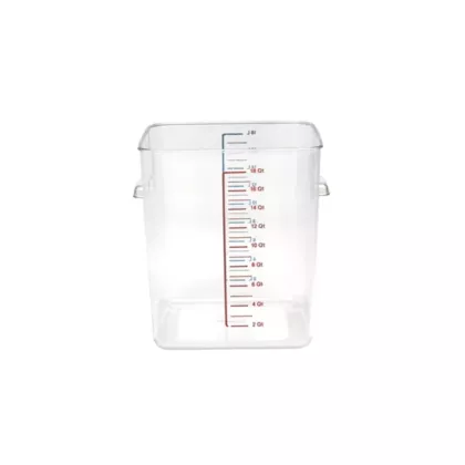 Rubbermaid square storage container 12 qt, clear - fg631200c