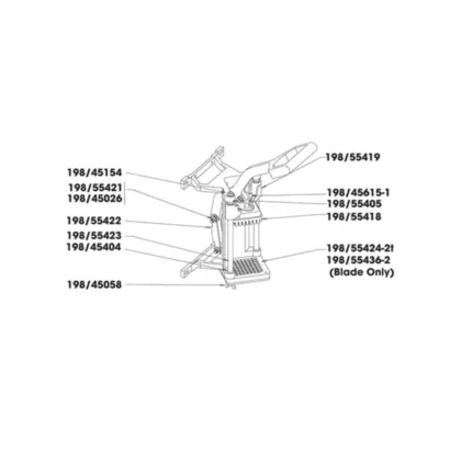 Nemco easy chopper wing nut - 45058 1980/45058