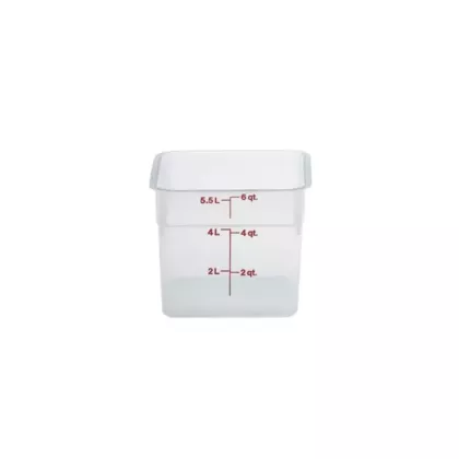 Cambro camsquare, poly white, 6 qt - 6sfsp148 025/6sfsp148
