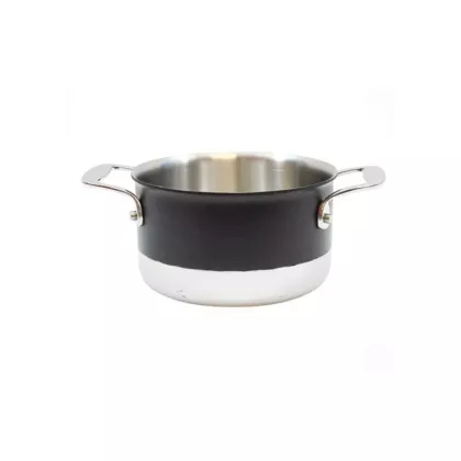 Tablecraft tri-ply induction sauce pan w/o couvercle, noir, 2 qt