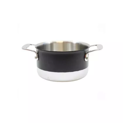 Tablecraft tri-ply induction sauce pan w/o couvercle, noir, 3 qt