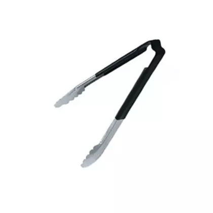 Vollrath kool-touch one-piece tongs, noir, 12