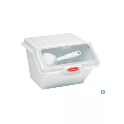 Rubbermaid prosave safety storage bin, 40 cup, white - fg9g6
