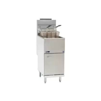Pitco 40+ Economy Fryer, S/S Tank, Natural Gas - 390/40C+SN