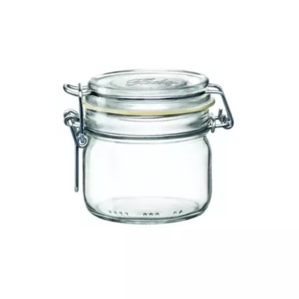 Bormioli Rocco Glass Fido Jar w/ Snap Lid, 7.75 oz - 4949Q45