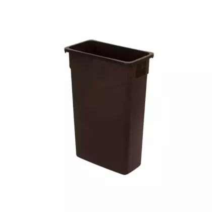 Carlisle trimline container, dark brown, 23 gal - 376/342023