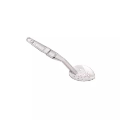 Cambro perforated buffet spoon, clear, 11