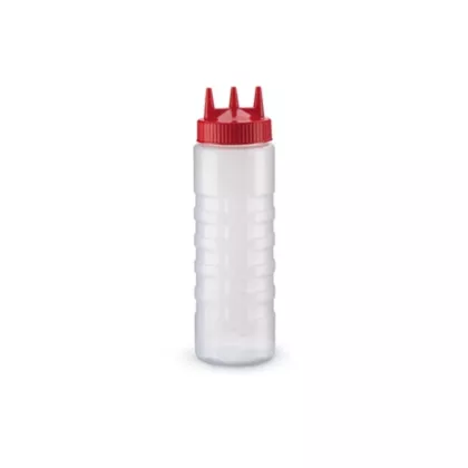 Vollrath Traex Tri Tip Squeeze Bottle with Clear Top, 24 oz