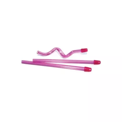 Medicom SafeBasics Saliva Ejector Clear Pink with Pink Tip 105/bag 