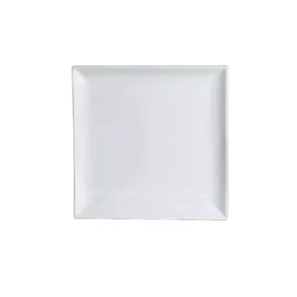 Steelite varick cafe porcelain square plate, white, 10