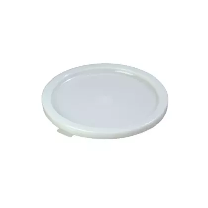 Carlisle round food storage container couvercle, white, 12.75