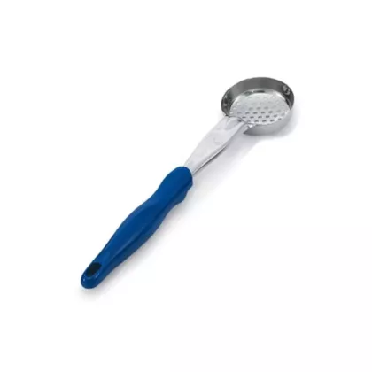 Vollrath Spoodle Round Bowl, Perforated, Blue, 2 oz - 643223