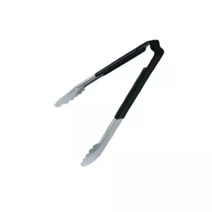 Vollrath kool-touch one-piece tongs, noir, 9.5