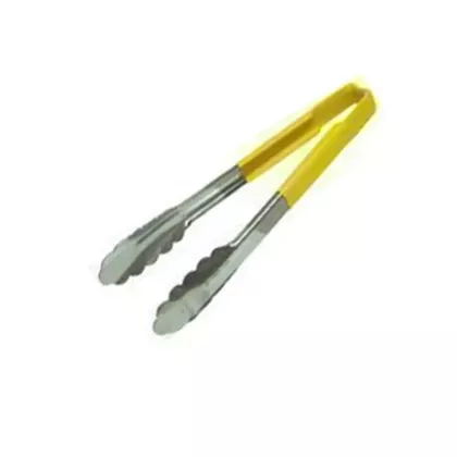 Vollrath kool-touch one-piece tongs, yellow, 12