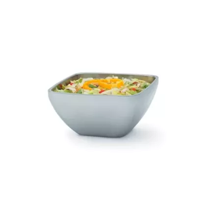 Vollrath double-wall square plain bowl, 5.2 qt - 47675 1900/