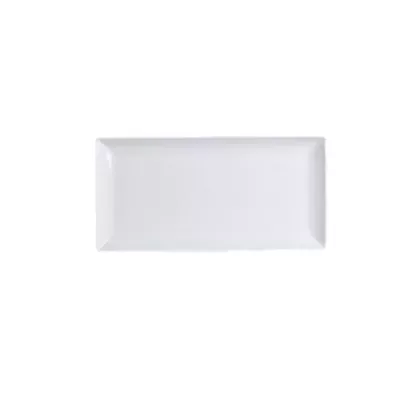 Steelite Varick Cafe Porcelain Rectangular Plate, White, 15