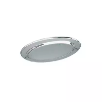 Browne stainless steel oval platter, 17.5