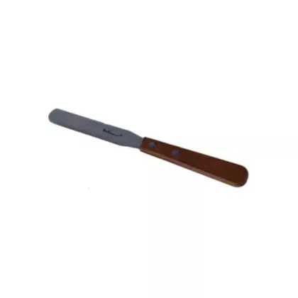 Magnum stainless steel straight edge spatula w/ wood handle,