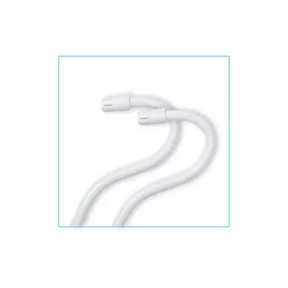 Cheeta Saliva Ejectors White with White Tip, 100/bag