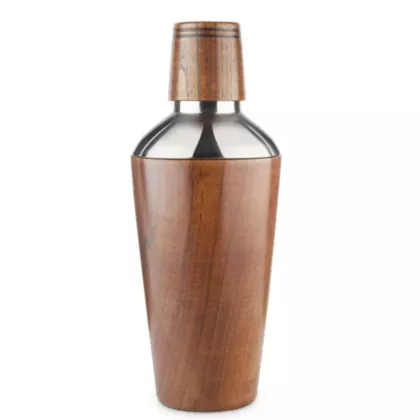 Final Touch 500 ml Handmade Wood Cocktail Shaker(GG1050)