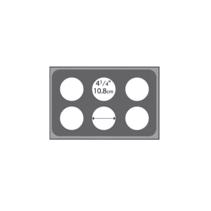 Vollrath 6 Hole Adaptor Plate, Stainless Steel