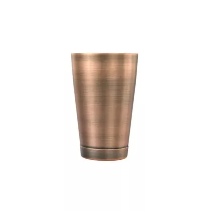 Barfly 18 Oz Half Size Cocktail Shaker Tin, Antique Copper Plated(M37007ACP)