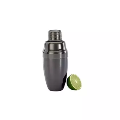 Barfly 17 Oz Heavy Weight 3-Piece Cobbler Cocktail Shaker, Gun Metal Black(M37038BK)