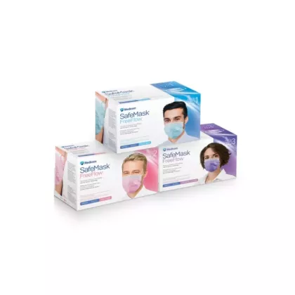 Medicom SafeMask FreeFlow Earloop Mask Level 3, 50/box