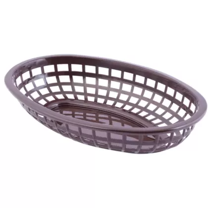 TableCraft Classic Oval Basket, Brown, 9.4