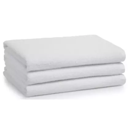 Adonis 100% Cotton Full Terry Bath Sheet | Size 35x70 | White | Quick-Dry & Durable