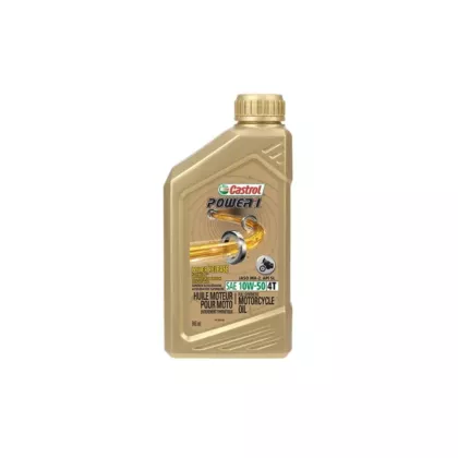 Castrol Huile pour moteur de moto 10W50 POWER 1(MD), 946 ml, Bouteille (75566)
