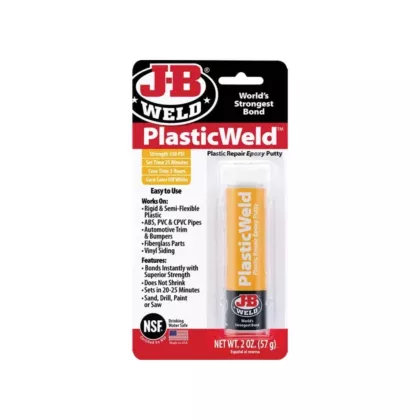 J-B Weld PlasticWeld Epoxy, 2 oz., Stick, Off-White (8237CAN)