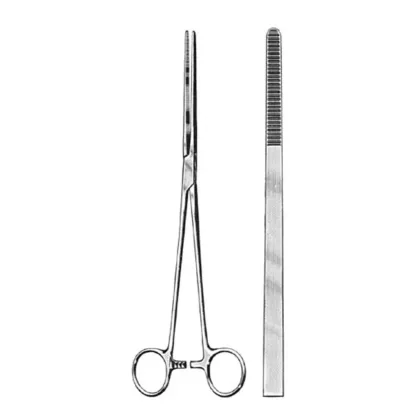 Bozeman Dressing Forceps, Straight, 10 1/2