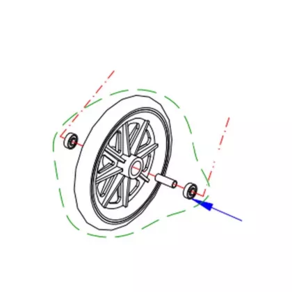 AMG 6001Z Wheel Bearing for Airgo Ultra Transport Chair 700844 (VMAMG-A07-301)