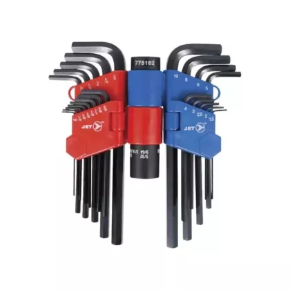 JET Jeu de clés hexagonales à tige longue, 22 Nbre de clés, Métrique & impérial (775162)