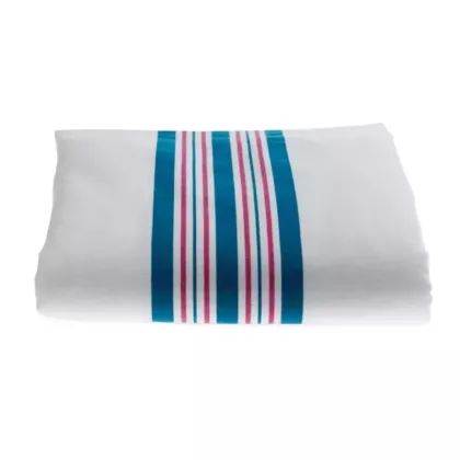 Baby Receiving Blanket 100% Cotton Flannel Light Weight Pink And Blue Stripe -12/Pack
