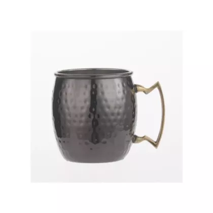 American Metalcraft Moscow Mule Mug, Hammered Black Brass, 1
