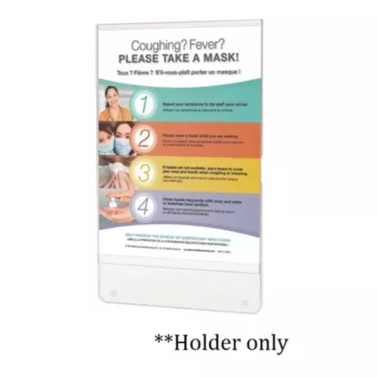 Sanitizer Station Sign **Holder only** (VMBOW-MP-070)