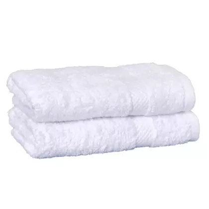 Breeze 100% Egyptian Cotton Hand Towel 12/Pack |Size 16x30 |Dobby Border |Color White