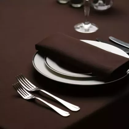 Milliken Signature Plus Table Cloth-Chocolate-120