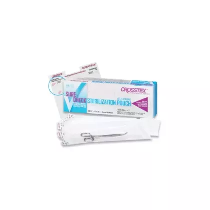 Crosstex Sure-Check Class 4 Sterilization Pouches 2.25