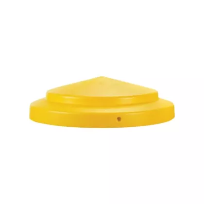Eagle Mfg. Couvercle de baril en polyéthylène, 55 gal. US, Jaune (1666)