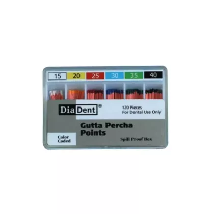 DiaDent Gutta Percha Points Non Marked Spill Proof #60, 120/box (VMDIA-101-S612)
