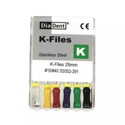Diadent K-Files Stainless Steel #30, 31mm 6/pack (VMDIA-SS502-306)