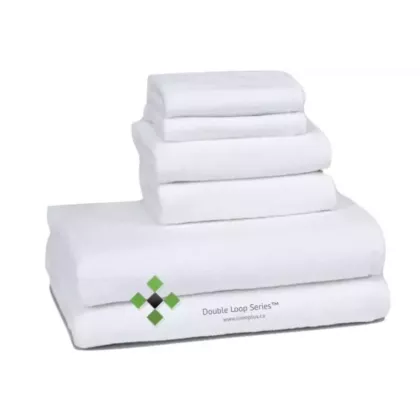 Premium Double Loop Series™ Bath Towels: 100% Combed Cotton, Reinforced with Double Stitched Hems for 5-Star Hospitality Comfort