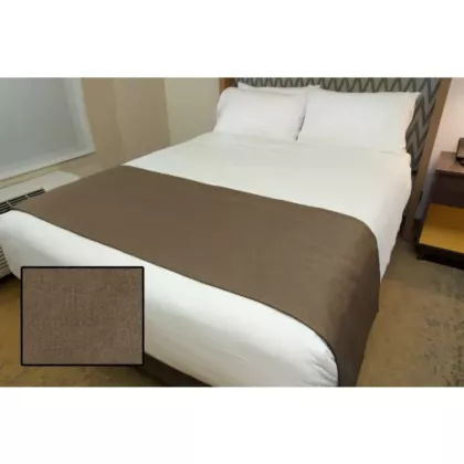 Foundation Signature Hospitality Bed Runners, Color Coffee-Twin 25