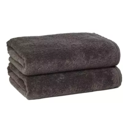 ZEN  Bath Sheet 100% Certified Organic Cotton 1 Each | Size 35x70 | Granite |Eco-Friendly Luxury
