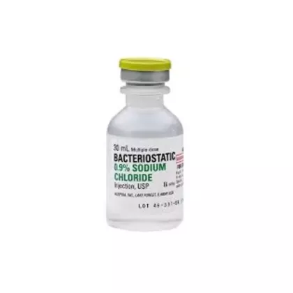 Pfizer Bacteriostatic Sodium Chloride 0.9% 30mL Vial Sterile