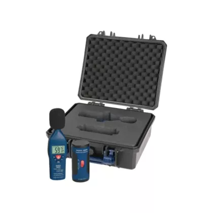Reed Instruments Sound Level Meter and Calibrator Kit, A/C, 30 - 130 dB, Not Data Logging (R8050-KIT)