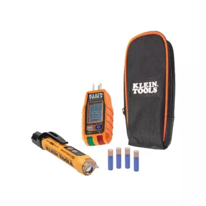Klein Tools Premium Non-Contact Voltage and GFCI Receptacle Electrical Test Kit (RT250KIT)